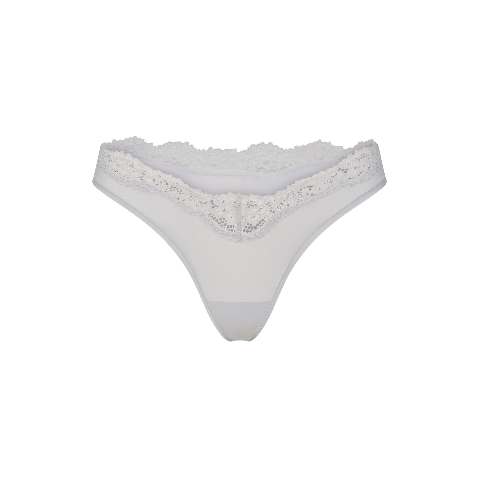 FITS EVERYBODY LACE DIPPED THONG 5-PACK | IVORY PEARL BOW MULTI