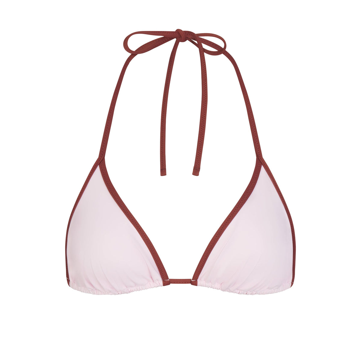 SIGNATURE SWIM TRIANGLE BIKINI TOP | CHERRY BLOSSOM CONTRAST