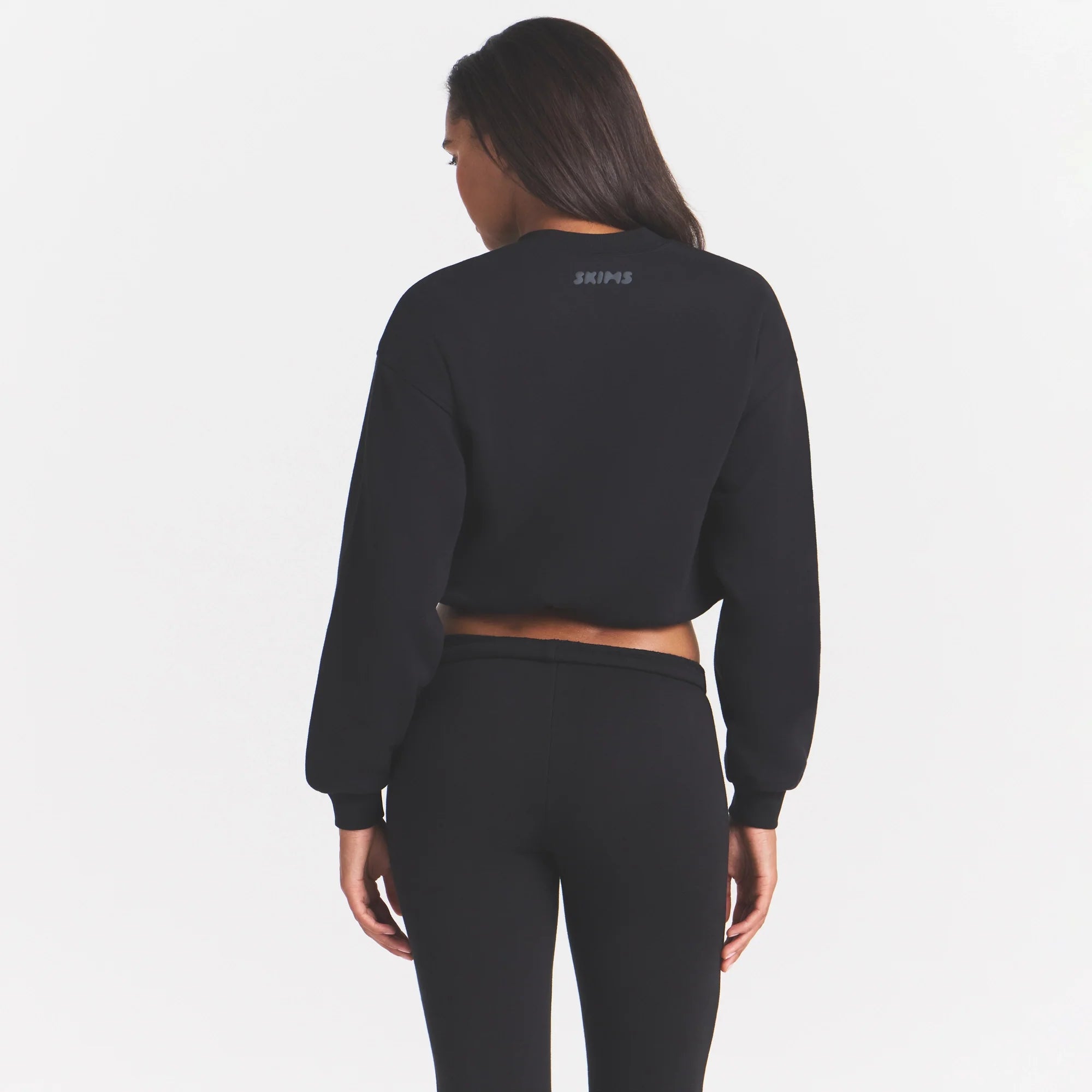 COTTON FLEECE BOMBER JACKET | ONYX