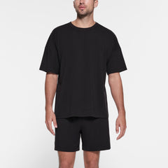JERSEY LOUNGE MENS OVERSIZED T-SHIRT | OBSIDIAN