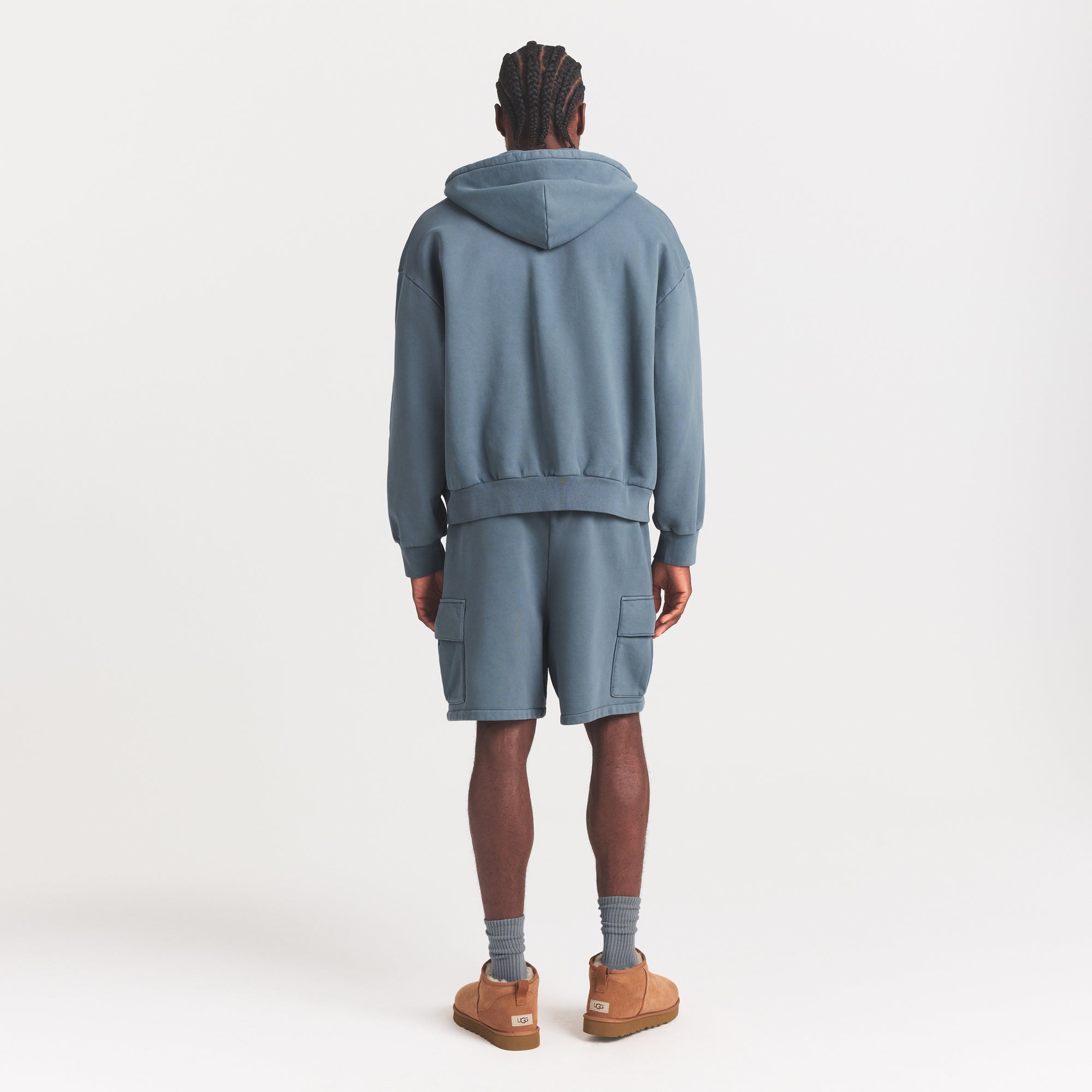 HEAVYWEIGHT FLEECE MENS ZIP UP HOODIE | KYANITE